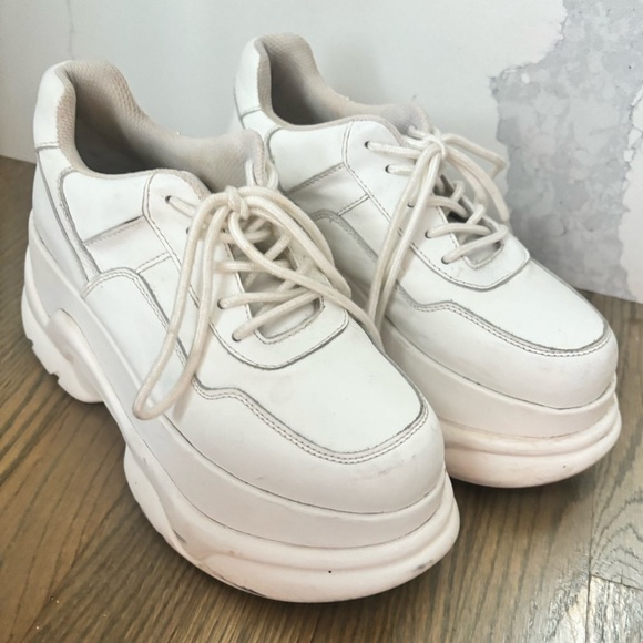 Jeffrey Campbell Shoes - Jeffrey Campbell Most Def Wedge Sneaker White Platform Sneakers Women’s size 8